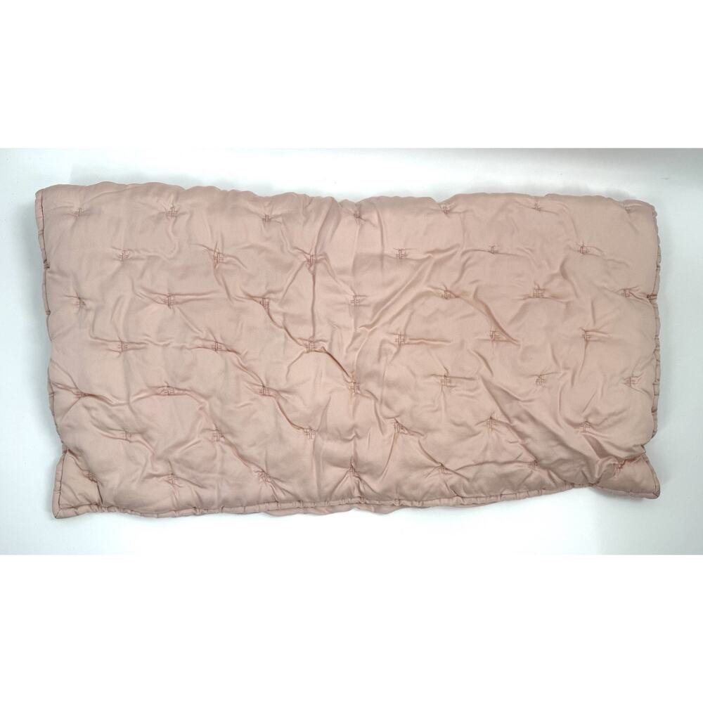 Pottery Barn Teen Microfiber Pintuck Comforter Full Queen Light Pink One Sham - Picture 5 of 7